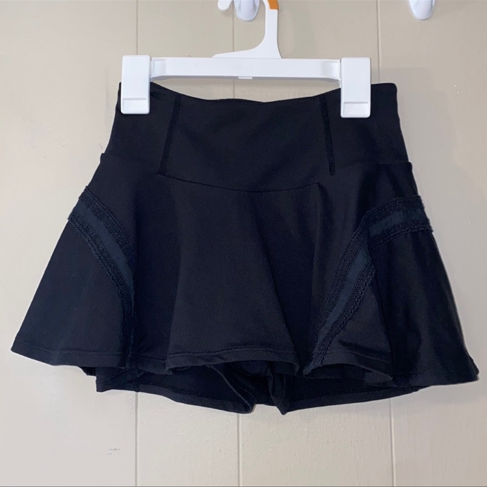 Free People movement Black Skort XS